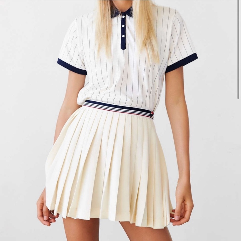 NWOT Fila & Urban Outfitters pleated tennis skirt